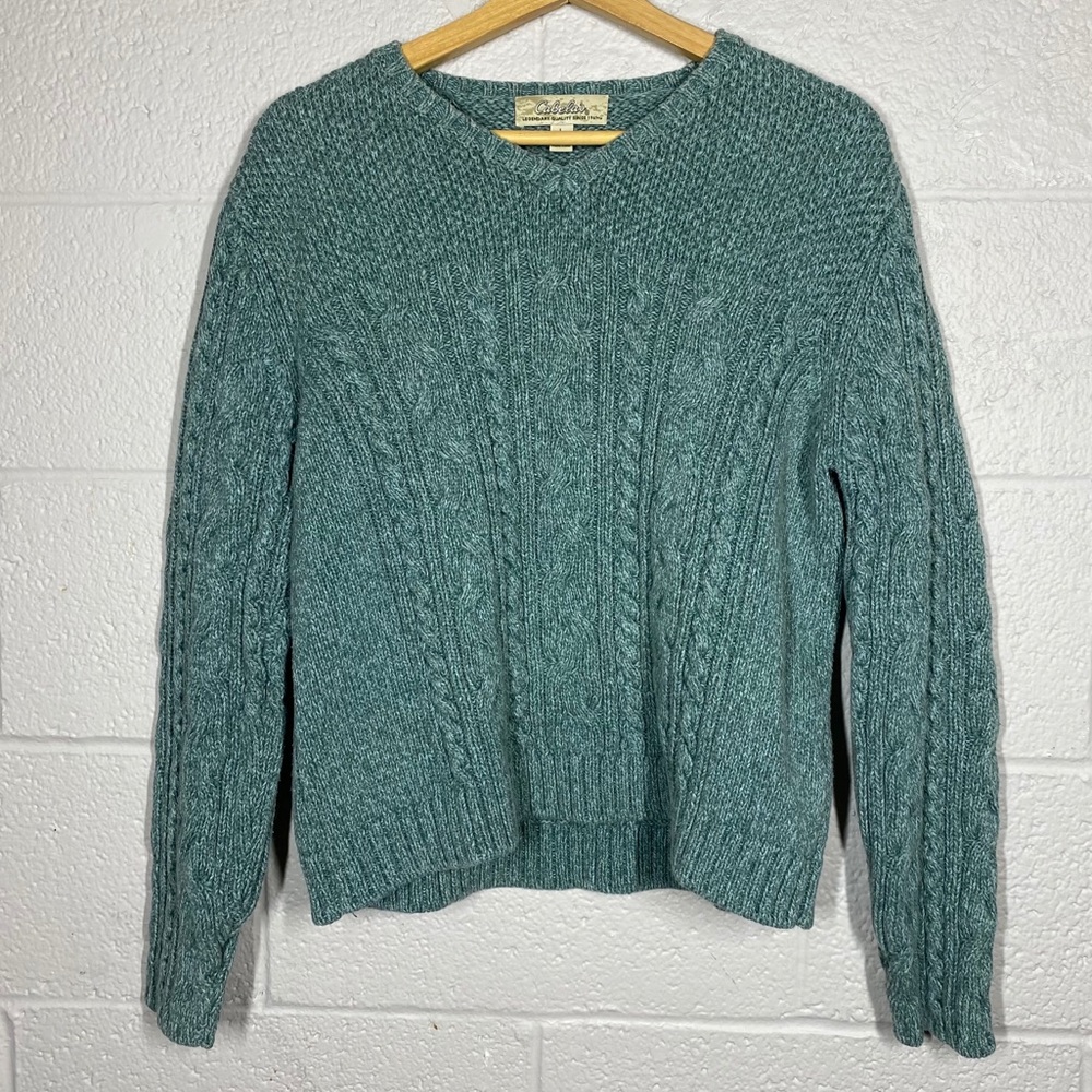 Cabela's Cable Knit V Neck Sweater